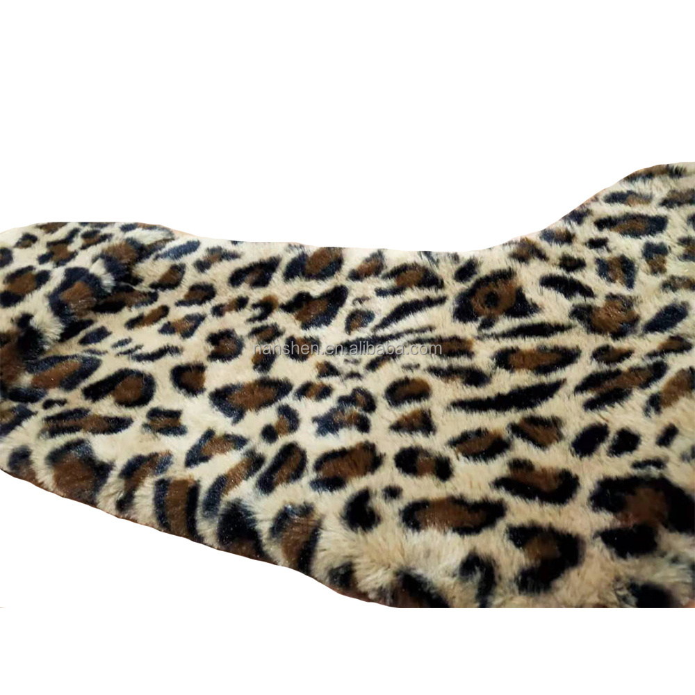 Personalized Plush Leopard Christmas Stocking Faux Fur Stocking Socks Tree Hanging