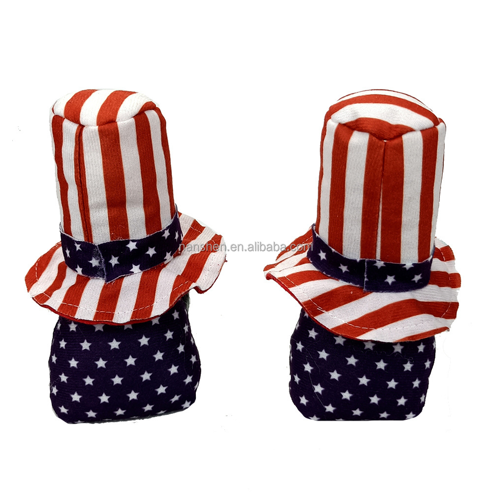 Wholesale 4th Of July Independence Day Mini Patriotic Gnomes Faceless Plush Doll Gnome