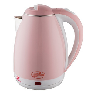 Hot Sell 2.0L 1500W 220V  color plastic shell anti scalding fast electric kettle