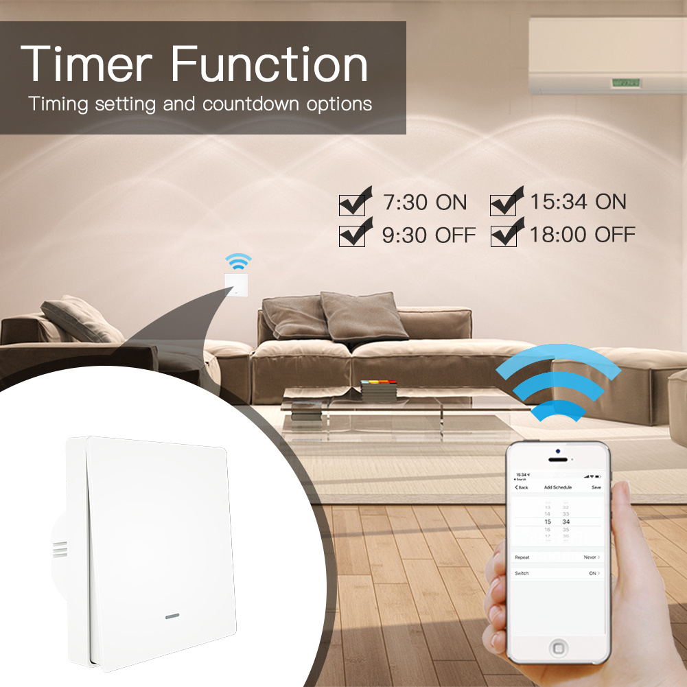 Naten dimmer kinetic wireless wall uk smart wifi switch for Europe market