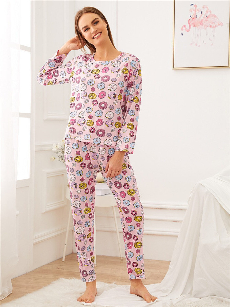 NANTEX Women's Pajamas Set 3 Pcs Floral cute Pj Sets Sleepwear  Nightwear with top  and Pant