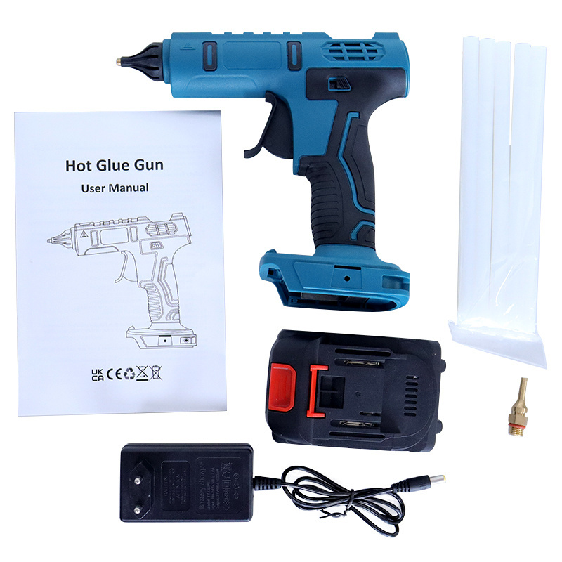 LANDSEA Big Promotion Mini Lightweight 21V Lithium Battery Portable Cordless Glue Gun with Glue Sticks