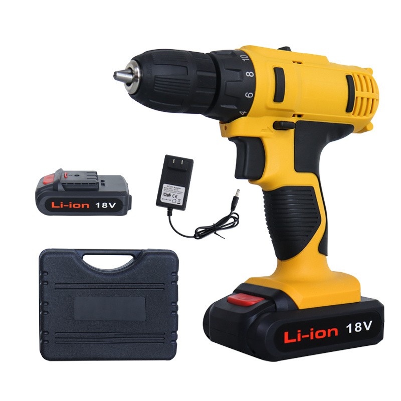 LANDSEA Factory Price Professional 18V Portable Rechargeable Wireless Battery Drill Cordless drill Set