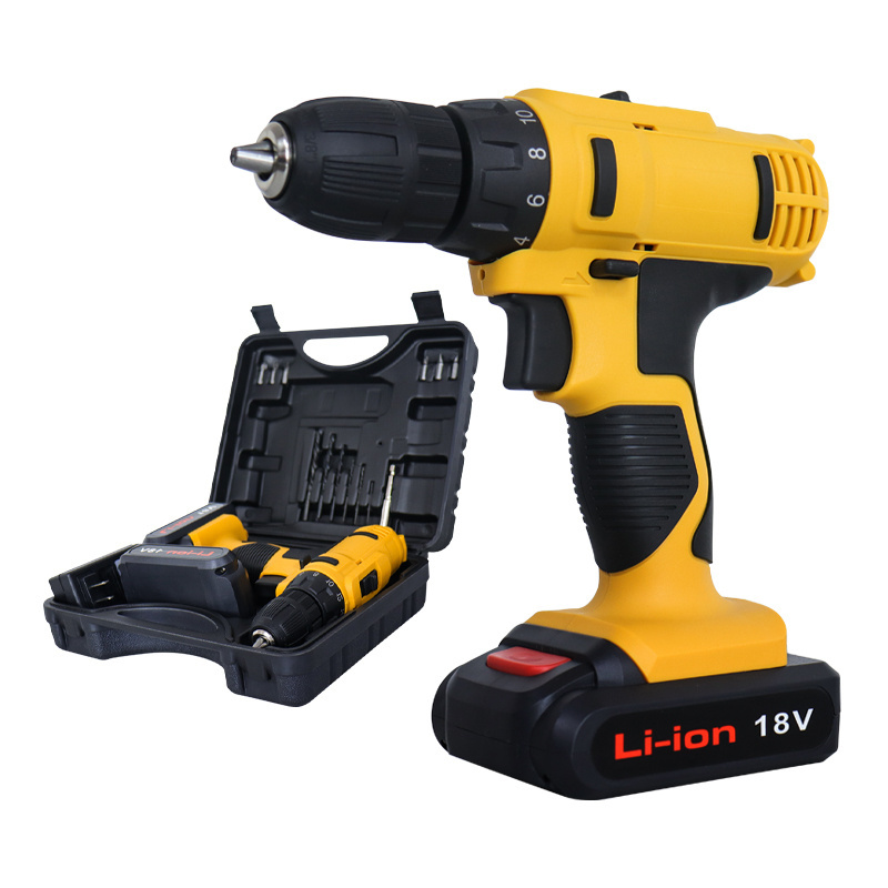 LANDSEA Factory Price Professional 18V Portable Rechargeable Wireless Battery Drill Cordless drill Set