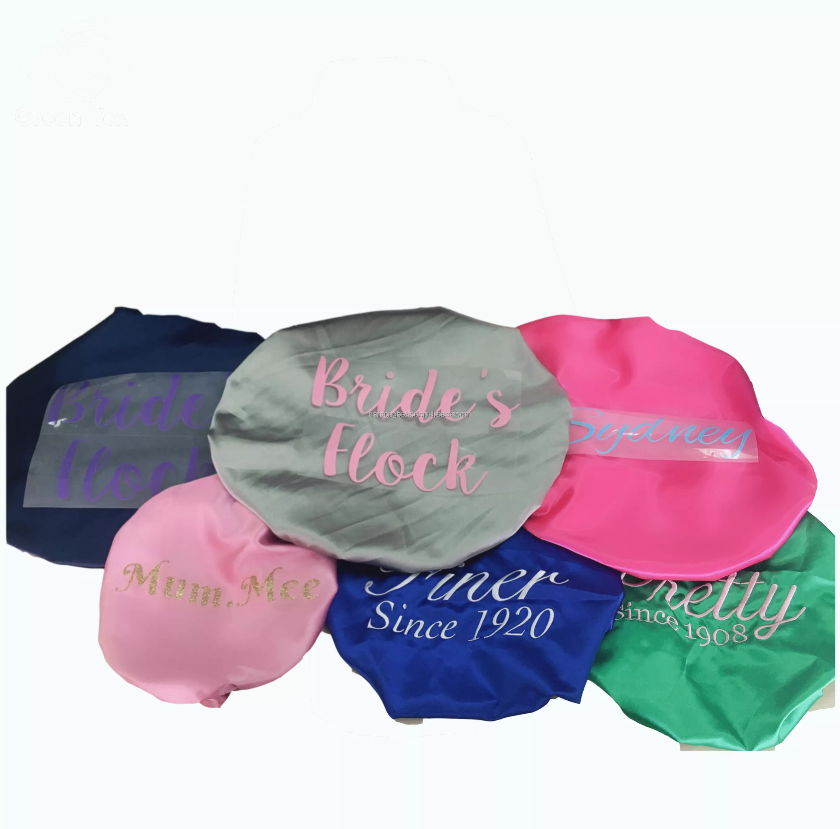 OEM LOGO Custom Bonnets Silk Stain Bonnet Hair Designer Women Kids Sleeping Bonnets