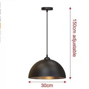 Factory Cafe Bar Simple design country black vintage pendant light industrial ceiling light lamp fixture e27