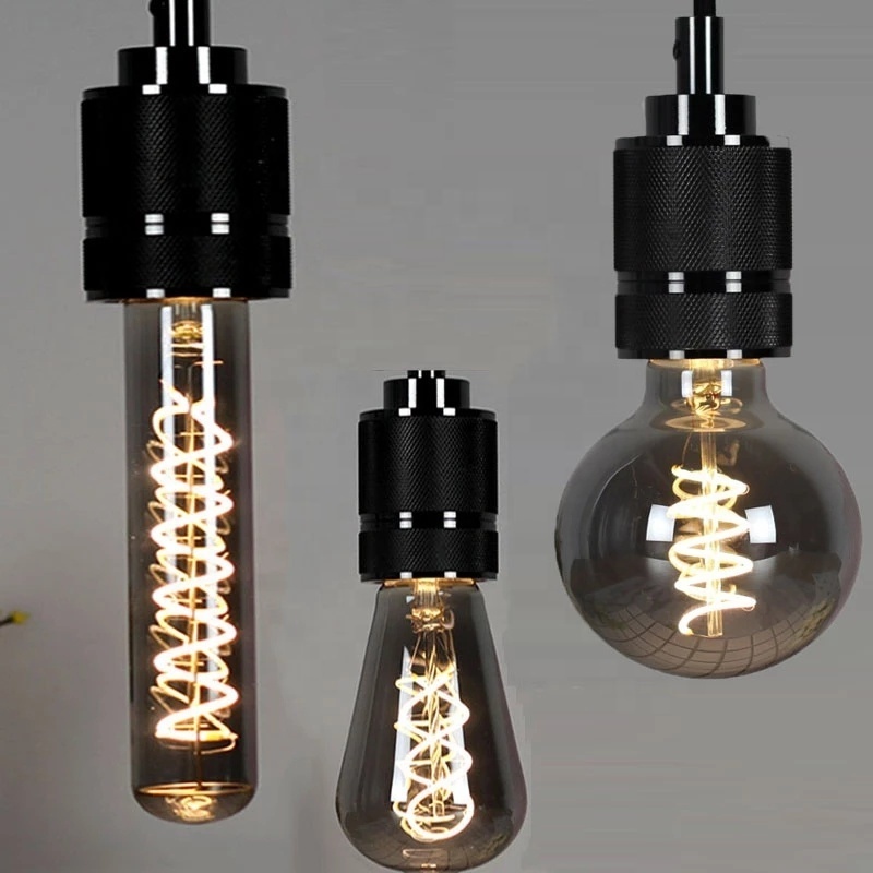 Retro led Edison Light Bulb G40 T45 ST64 G80 G95 G125 E26 E27 LED soft Dimmable Filament Bulb 220V for Chandelier