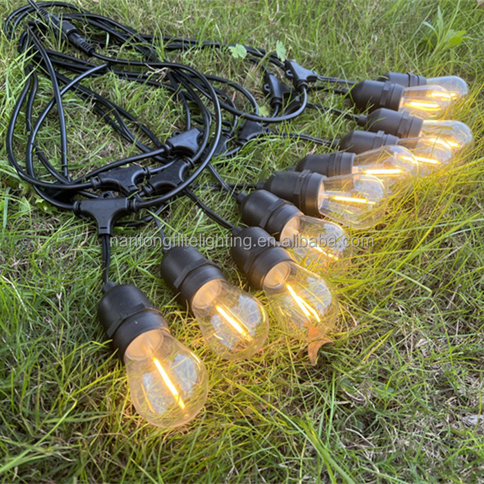 10m 20m 30m S14 LED String Lights E27 Waterproof Outdoor Garland Patio Party Light