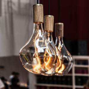 decorative pendant lamp  Irregular glass Edison vintage bulb 240V E27 4W Dimmable soft LED filament light bulb