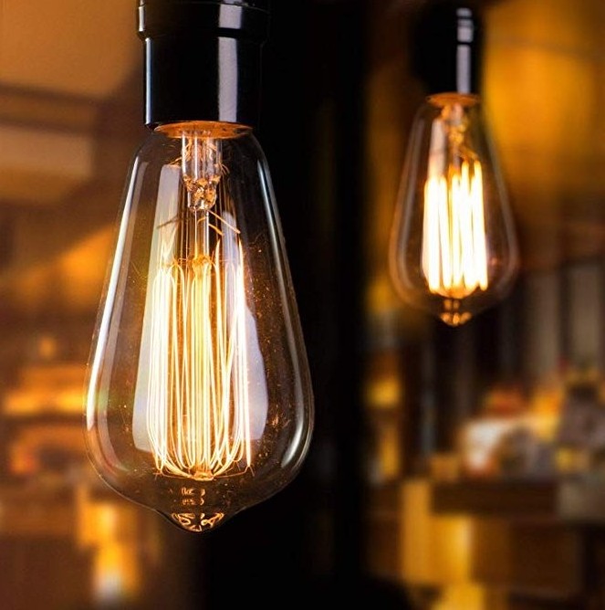 Incandescent bulb Edison light bulb dimmable Vintage warm light 25W 40W 60W  clear glass E26 E27 B22 Base antique lamp