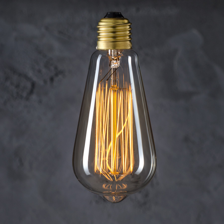 Incandescent bulb Edison light bulb dimmable Vintage warm light 25W 40W 60W  clear glass E26 E27 B22 Base antique lamp