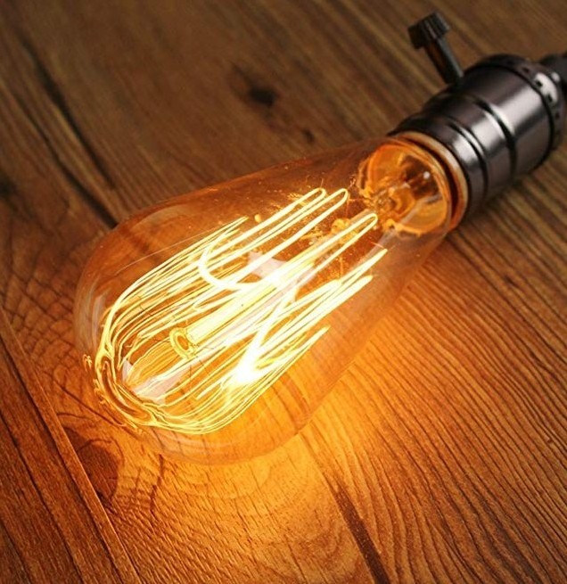 Incandescent bulb Edison light bulb dimmable Vintage warm light 25W 40W 60W  clear glass E26 E27 B22 Base antique lamp