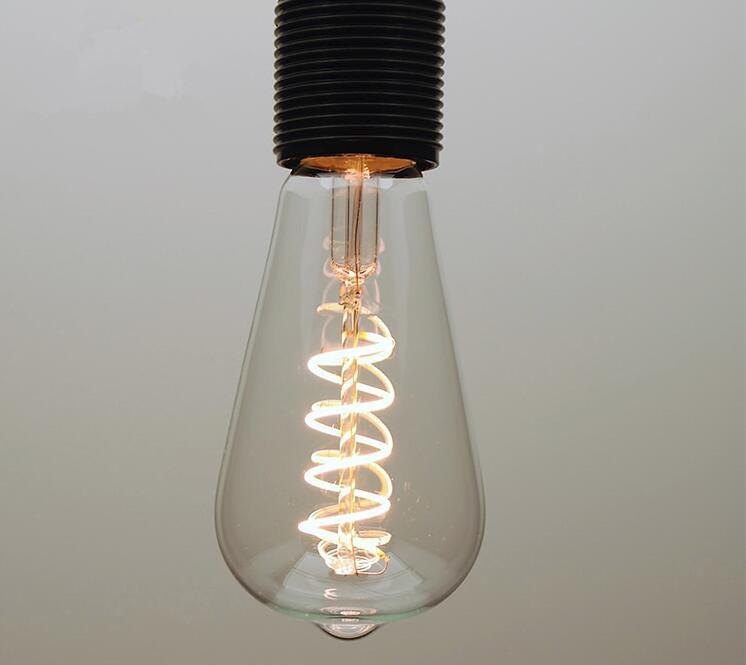 Vintage retro waterproof IP65 dimmable edison bulb rechargeable  3w warm white 2700k E27 base Filament bulb