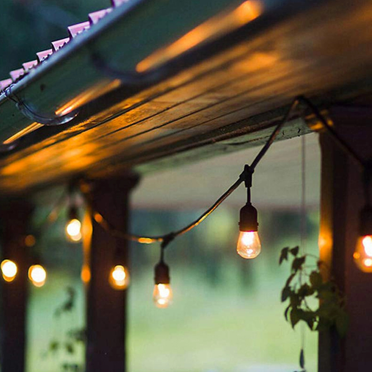 Waterproof Outdoor Holiday Wedding Party Decorative Warm Light S14 String Light LED Garland Lighting Bulb