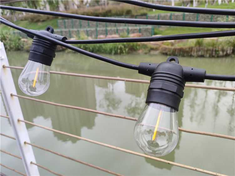 Factory Cheap Wholesale Bulb No Replaceable Waterproof Outdoor S14 String Light