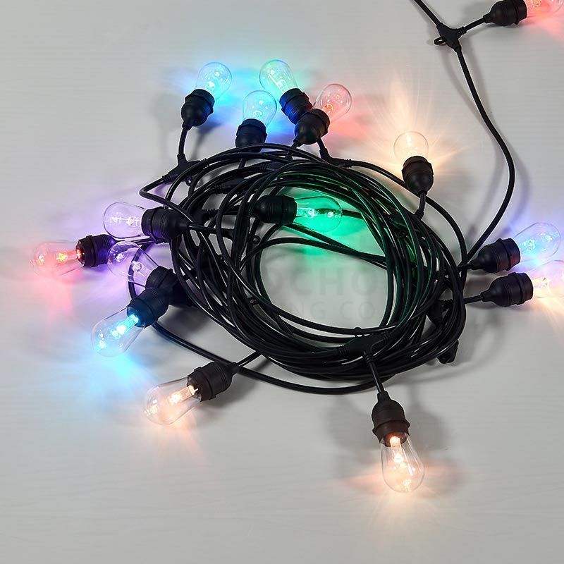 Garden Party Christmas Holiday Decoration Lighting RGB String Light With Remote Control