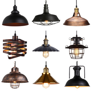 Decoration Salon Edison Loft Style Vintage Industrial Retro Pendant Lamp Light e27 Holder Iron Restaurant Bar Counter Bookstore