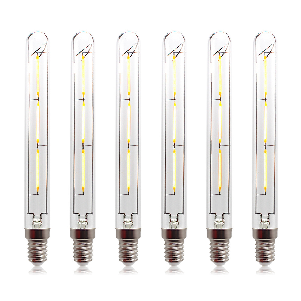 CE RoHS New 360 degree E27   tube LED Filament Bulb 2W 4W 6W 8W  LED Filament Light