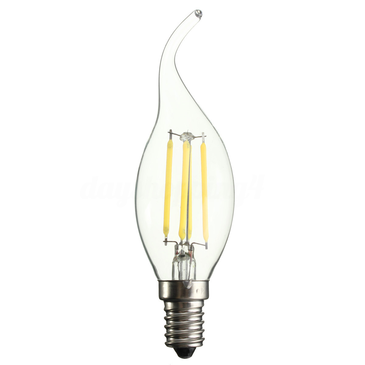 Candle Shape E14 E12 C35 Filament Led Bulb with 220V 110V clear antiquated led filament bulb