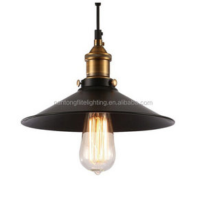 Black Iron Vintage Contemporary Pendant Lighting LED Ceiling Light Fixture For Kitchen Room