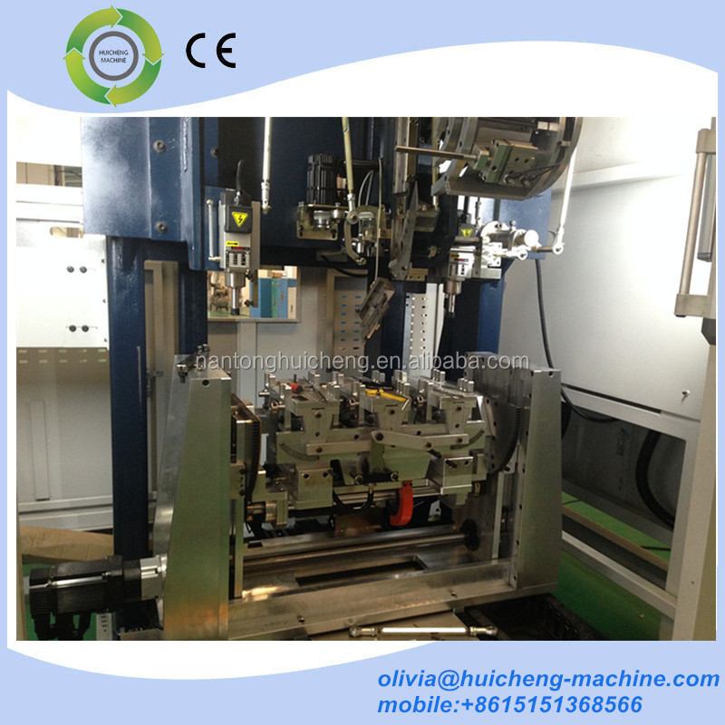 High Speed 5 Axis 3 heads CNC Drilling and Tufting Brush Making Machine/Broom Making Machine (2 drilling and 1 tufting)