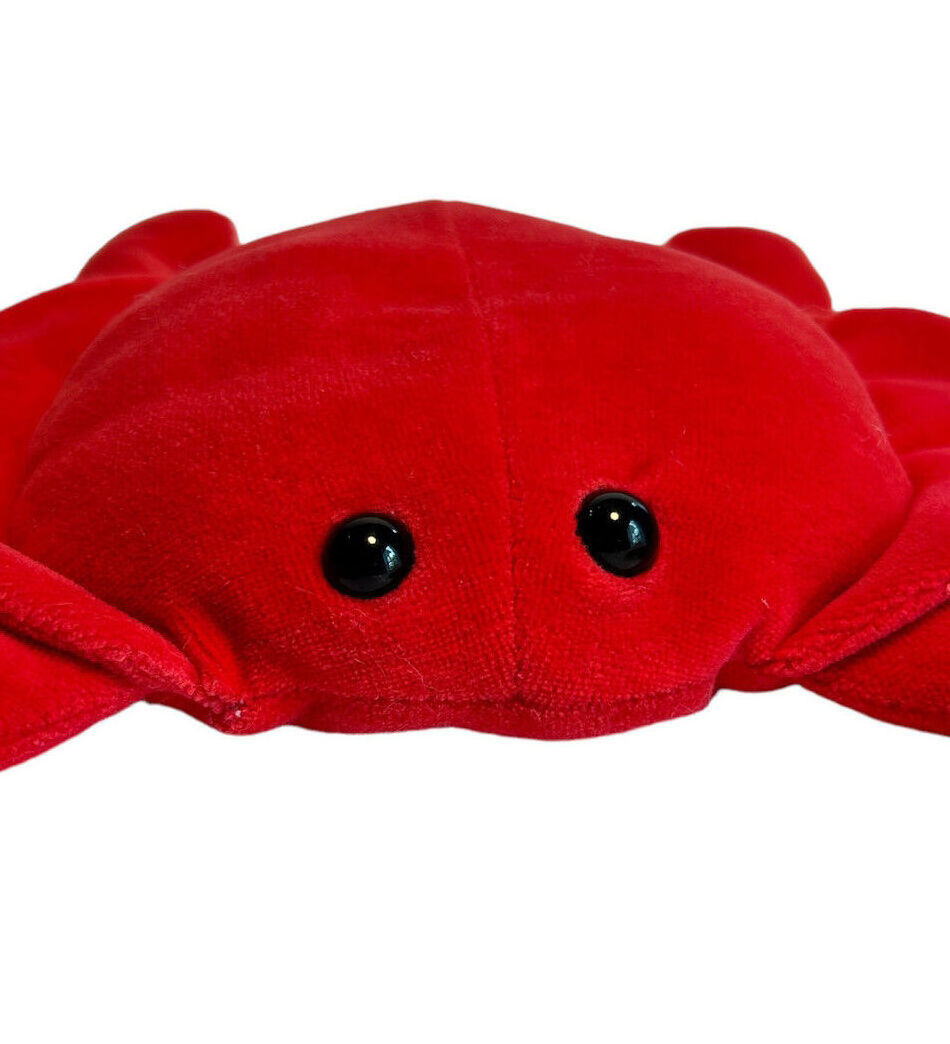 custom sea life animal red soft plush stuffed crab toy