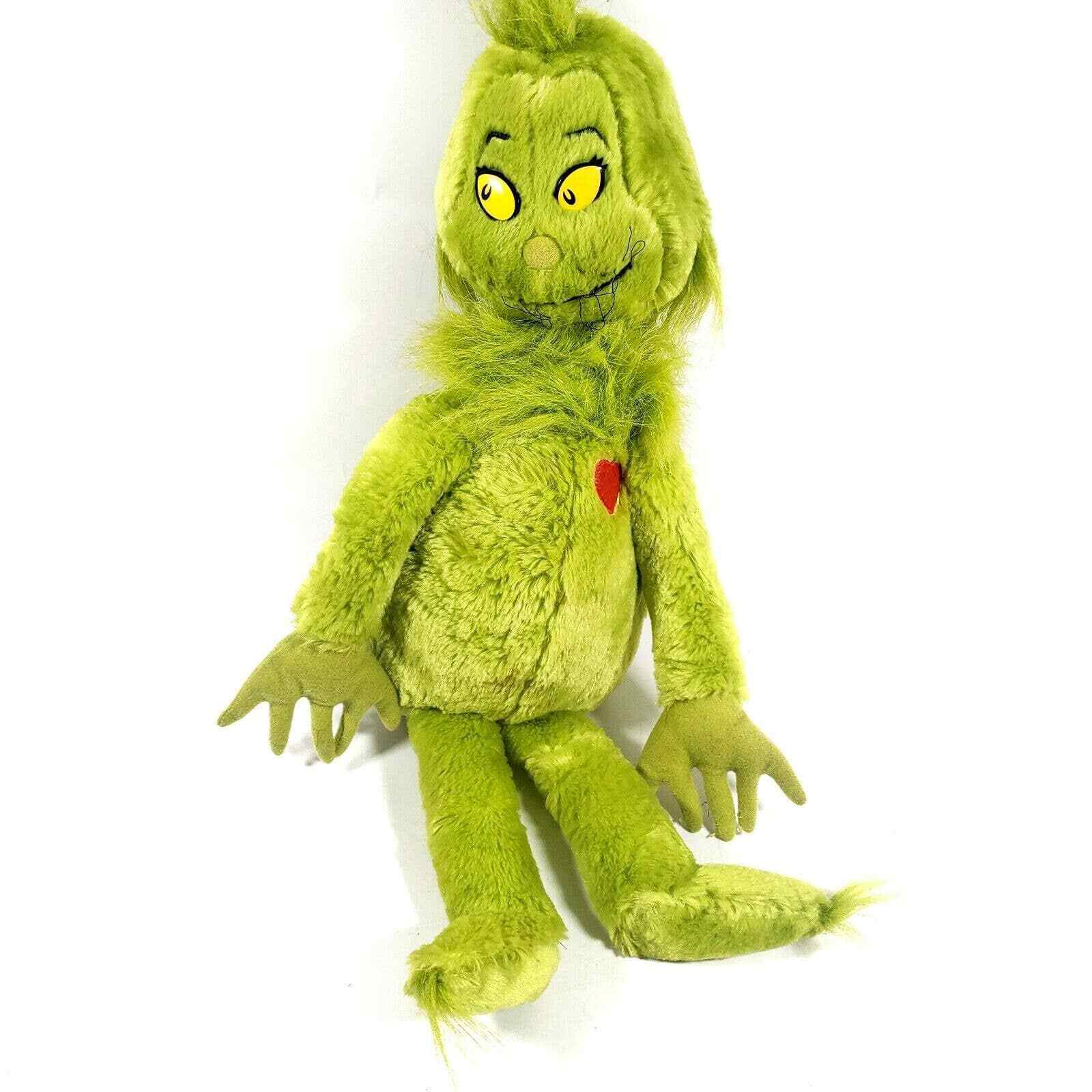 new custom green soft stuffed  grinch plush