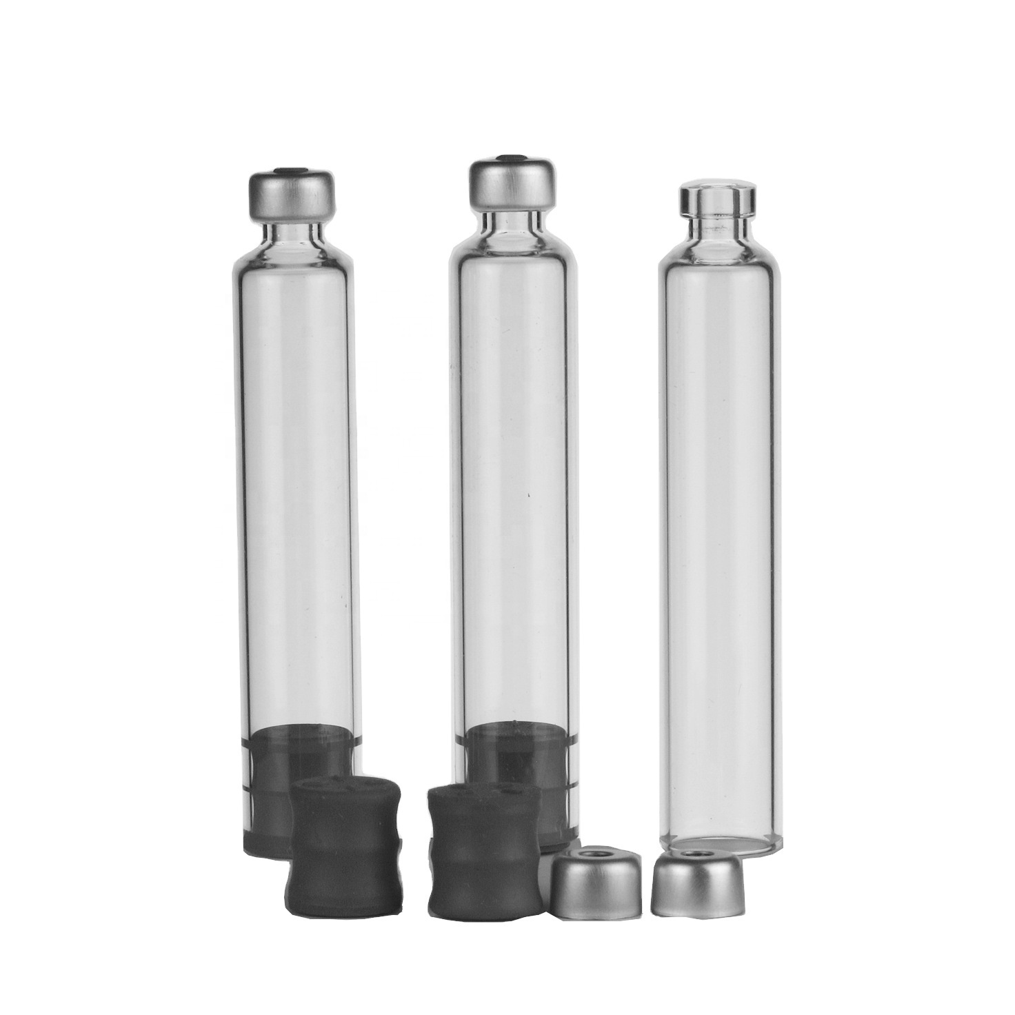 High quality supplier empty clear glass cartridge mecical injection bottles for sale