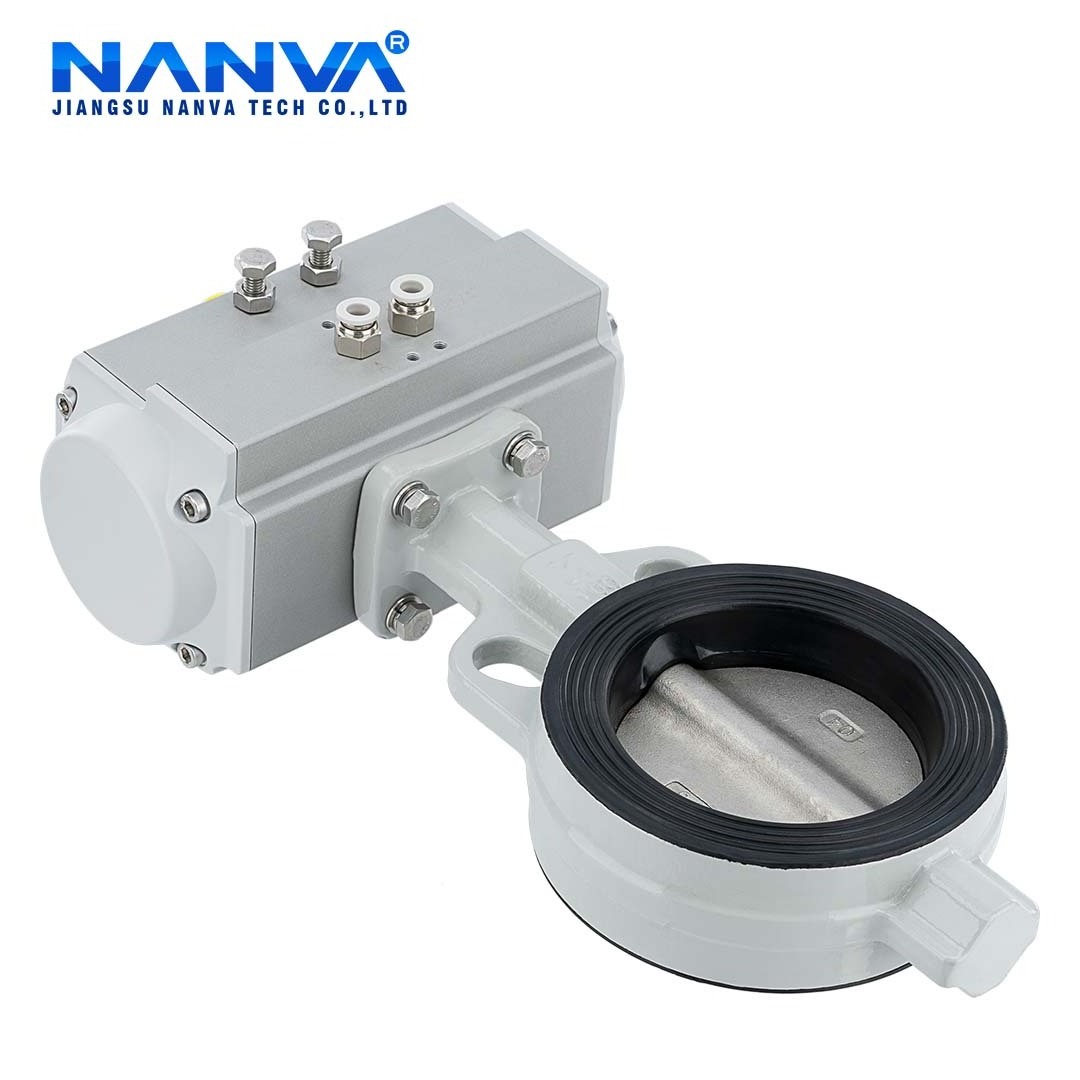 Pneumatic Glue Hanging Pair Stainless Steel Valve Plate Butterfly Valve Qt450 D671X-16qb7 SS304