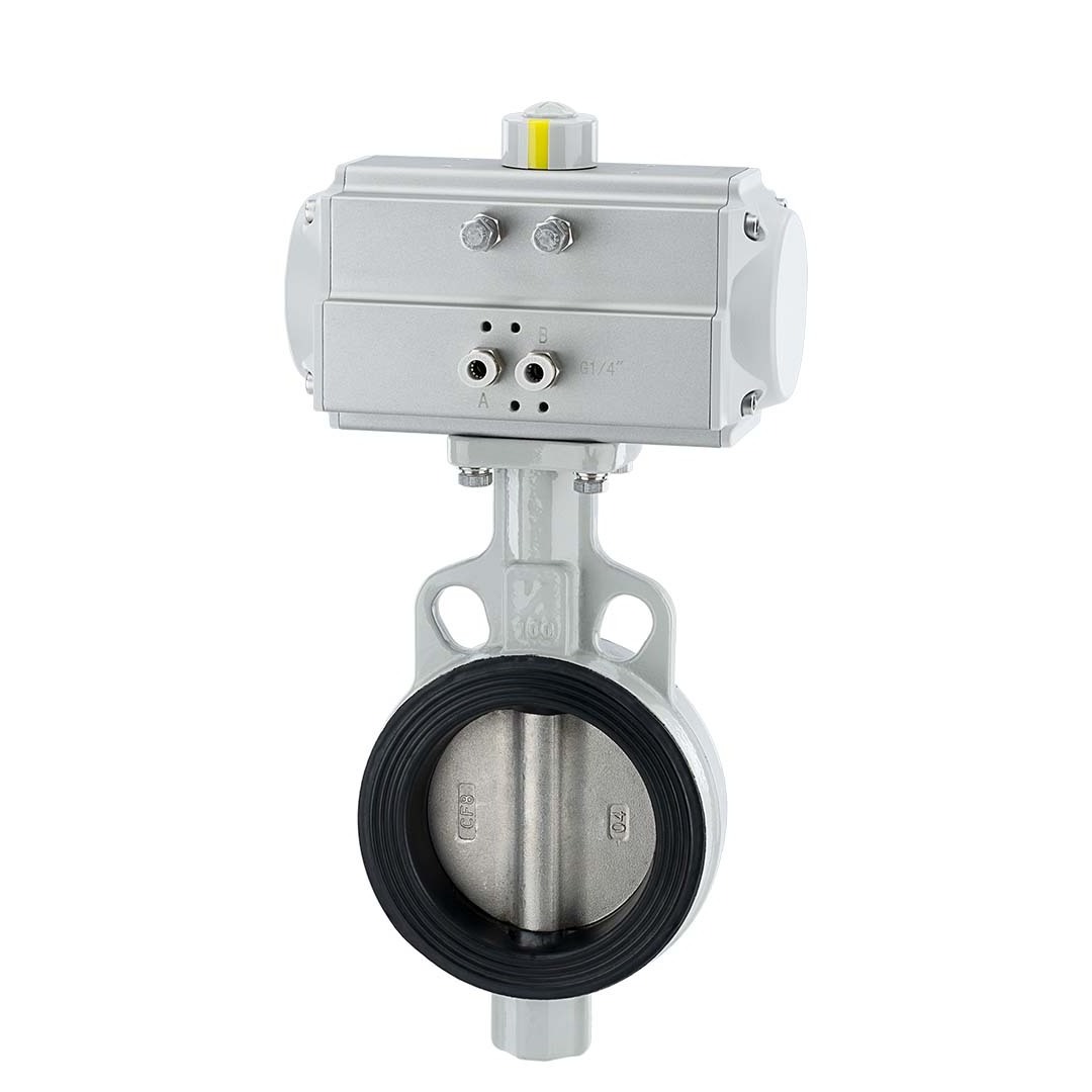 Pneumatic Glue Hanging Pair Stainless Steel Valve Plate Butterfly Valve Qt450 D671X-16qb7 SS304