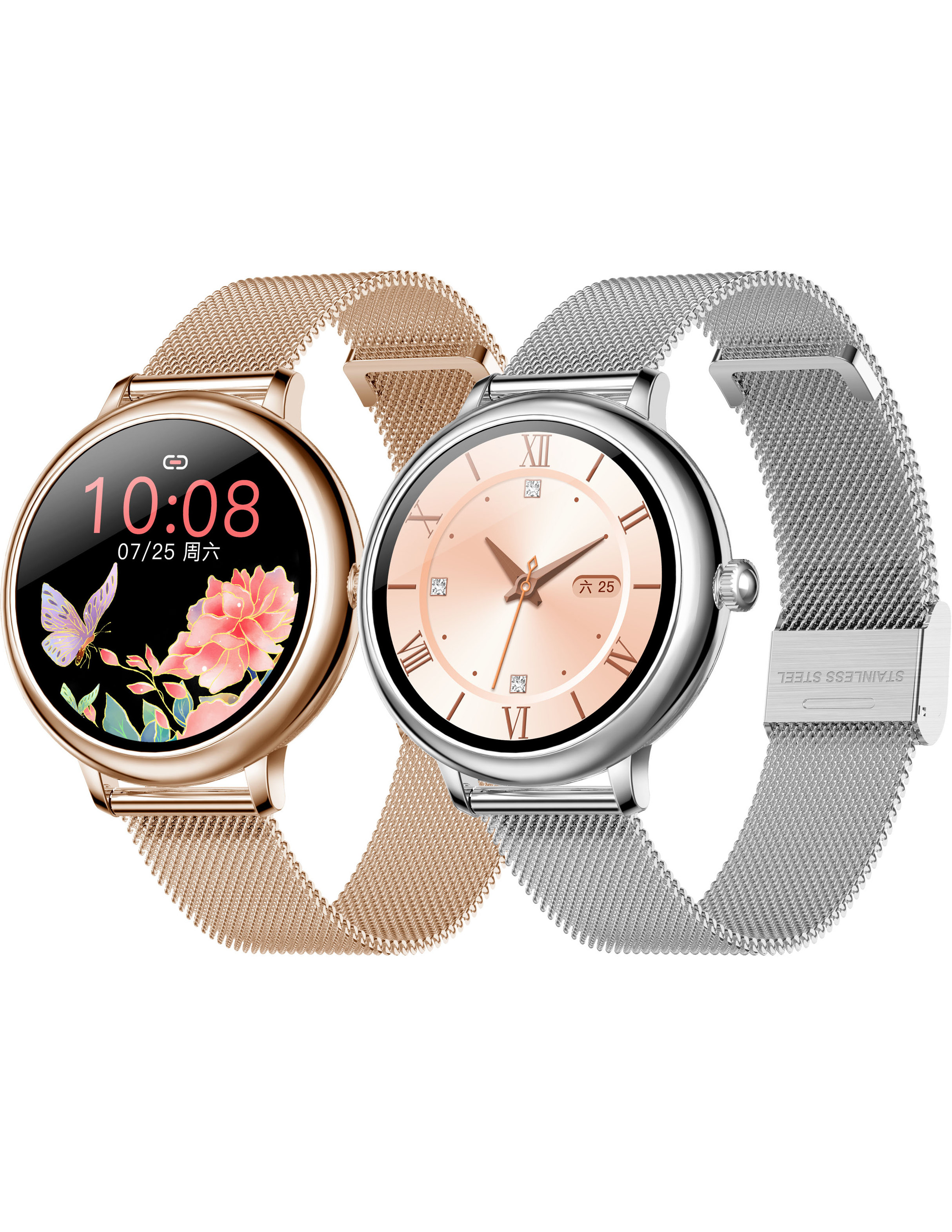 Smart Bracelet 1.08 Inch IPS Full Screen Touch Girl Watch NCF80 Android IOS Female Menstrual Cycle Heart Rate Fitness Tracker