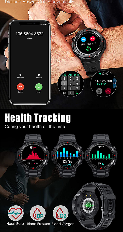 Amazon Hot Selling K22 Smartwatch Touch Screen OEM ODM Sport Call Wristband K22 Realtek 400mAh Large Battery Smart Watch