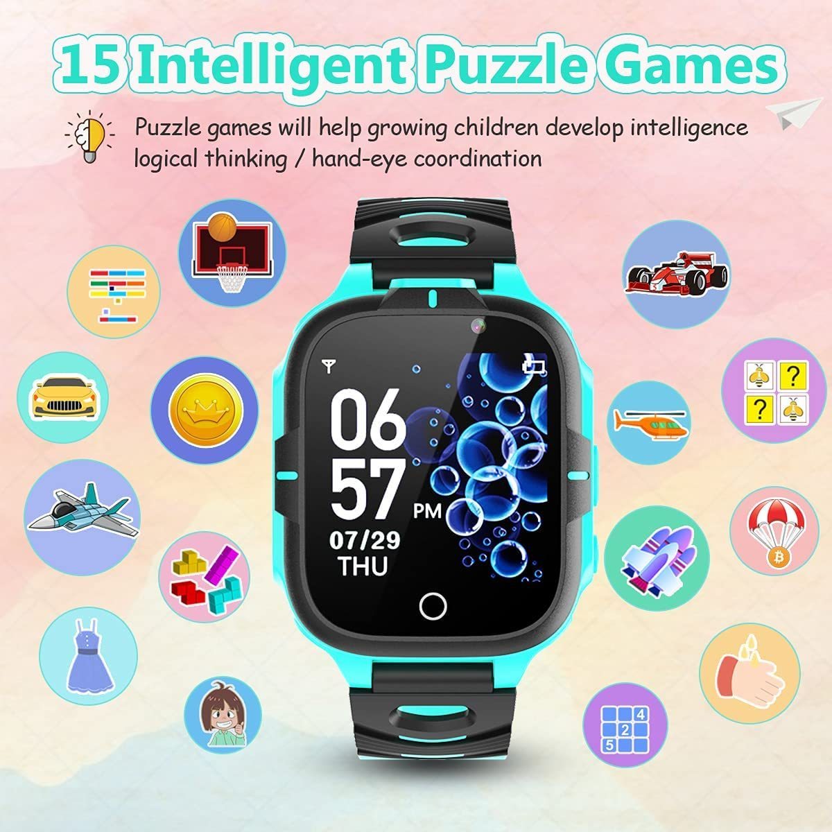 Sell Y30 Kids Smart Watch New Children Baby Music Player Dial Call 2G Kids Watch Camera Function with 16 Mini Games