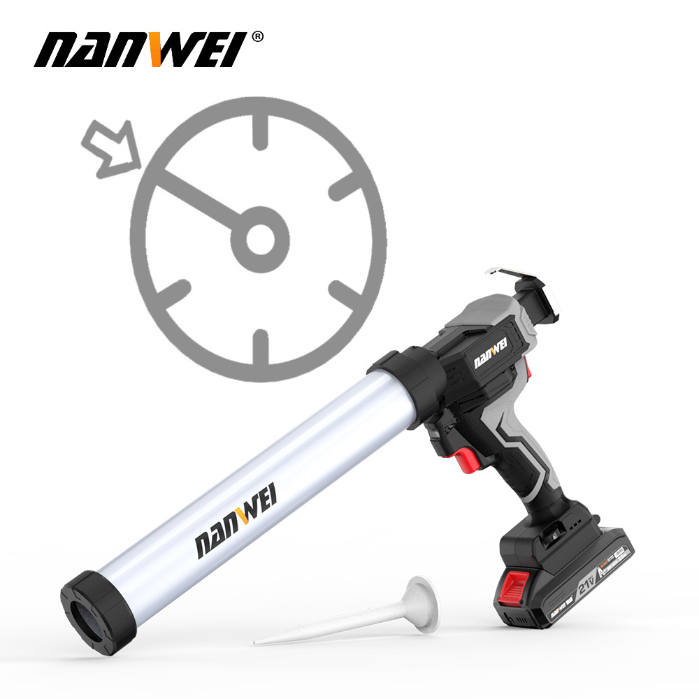 Electric Cartridge And Sausage Sealant Caulk Gun 21V Battery Caulking Gun With 2pcs Lithium Batteries