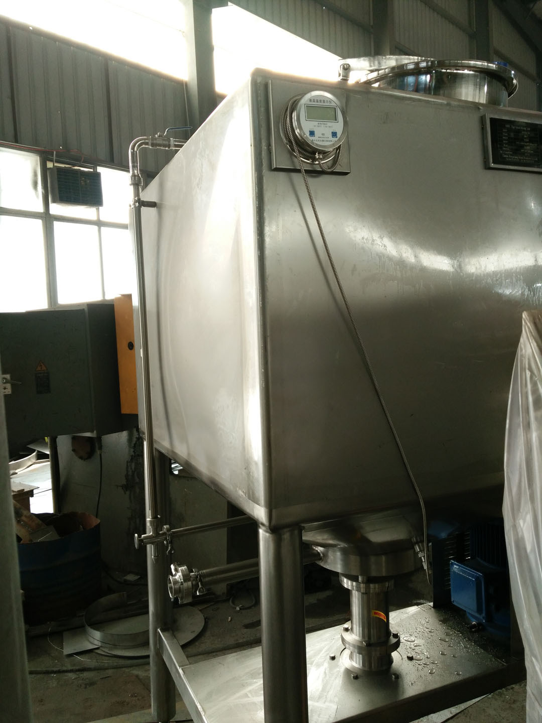 1000L high speed emulsion tank/SS304 3000 LTR square HSM emulsifier tank for viscous gum dissolution