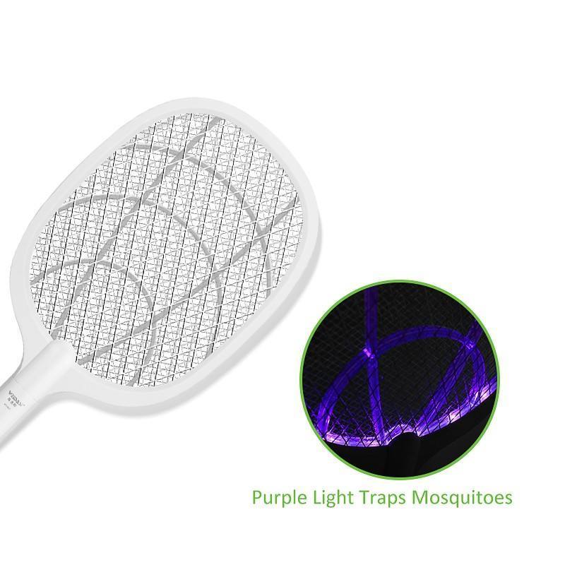 LED light USB electric fly swatter Anti Mosquito killer Racket pest control uv lamp for killing mosquitoes