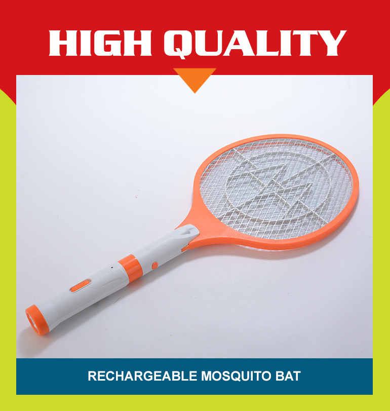 Electric Indoors Rechargeable Electrical Mosquito Racket Insect Killer Bug Zapper