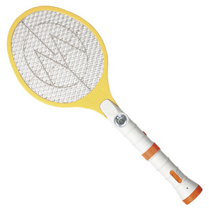 Outdoors Indoors Led Rechargeable Fly Swatter Electric Mosquito Swatter With Torch Flashlight