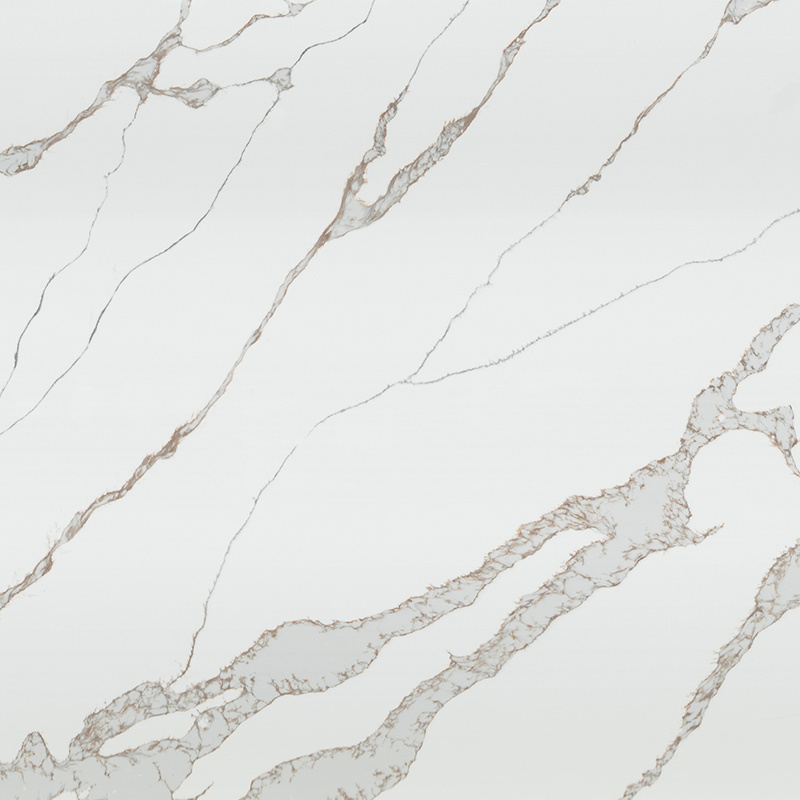 Modern White Artificial Engineered Marble Acrylic Sheet Quartz Faux Stone Slab Big Slab