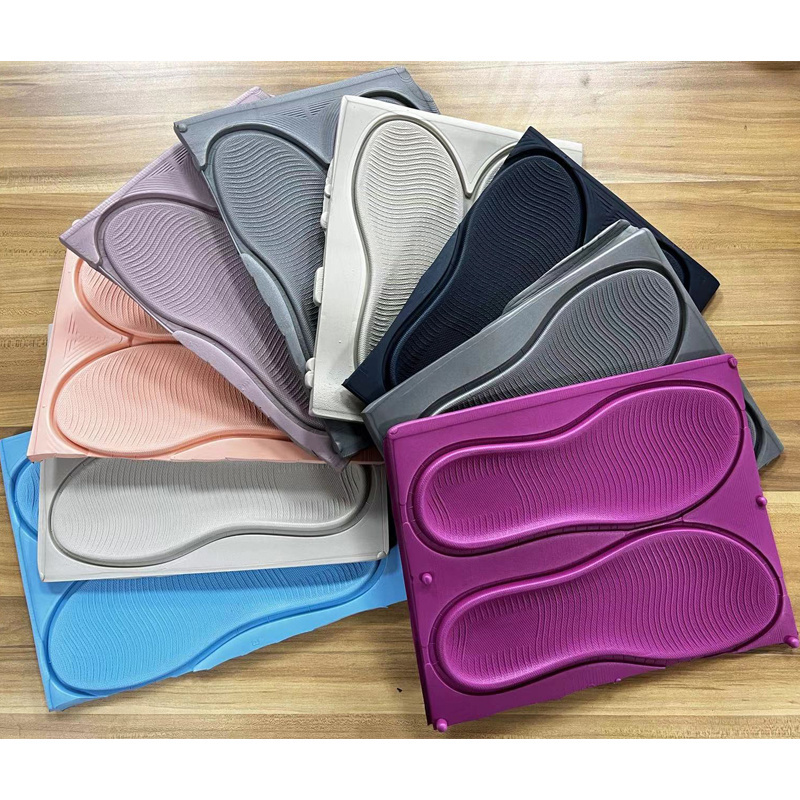 Foam Sheet for Slipper embossed pattern double colors sole material EVA Slipper Middle Soles Material