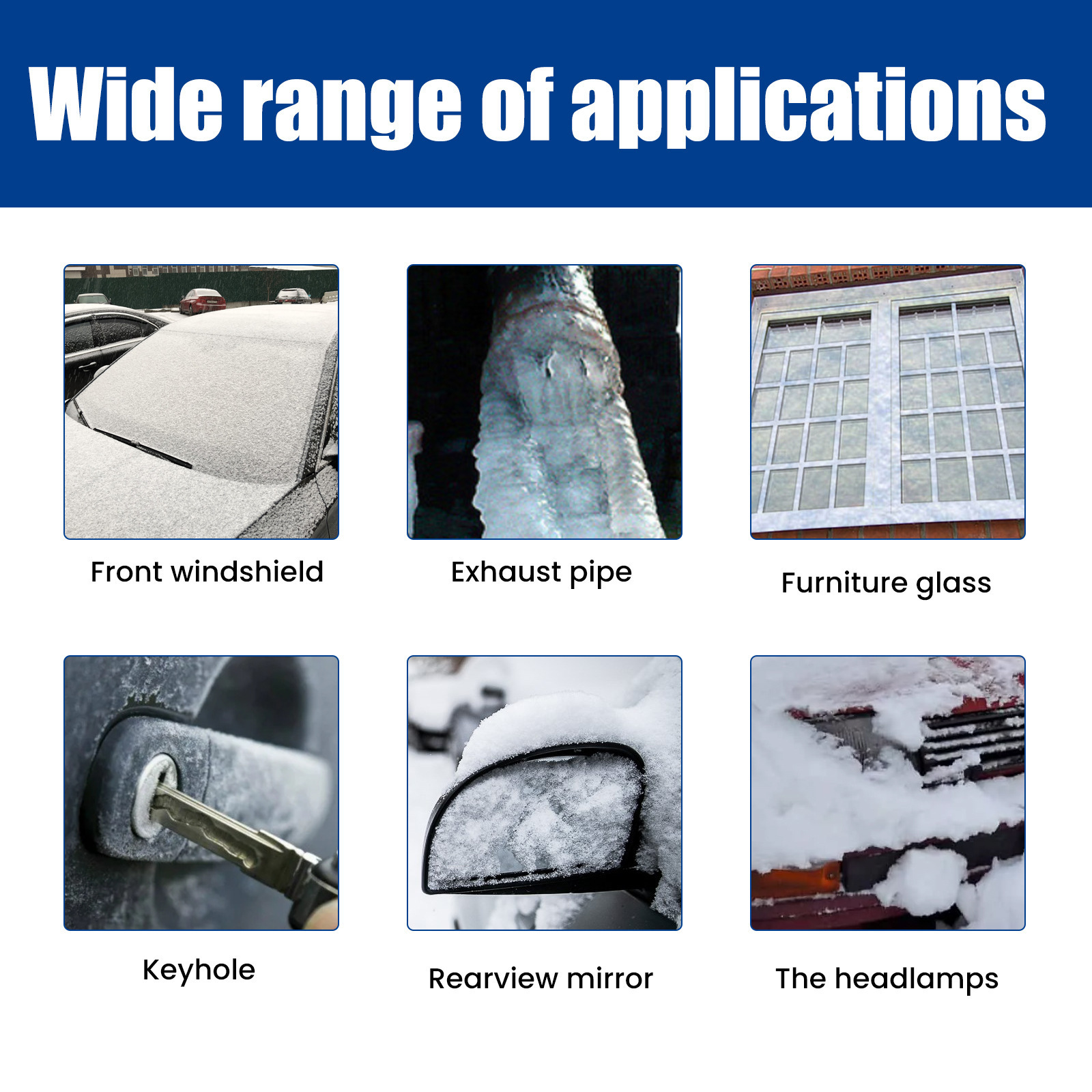 Best Selling Rayhong De-icing agent snow melting spray deicer  car windows Anti icing anti frost and defrosting spray of