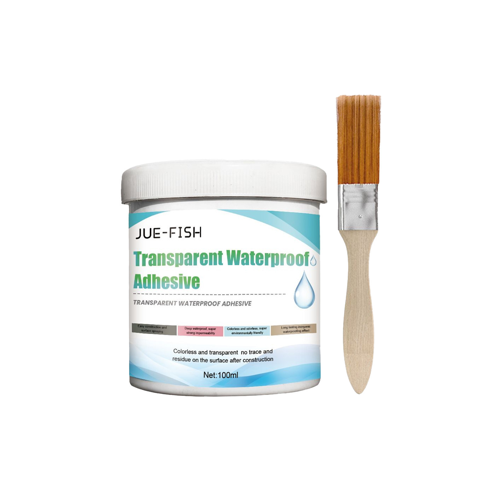 Wholesale Jue-Fish Wall Roof Pipe Leakage Sealant Transparent Waterproof Adhesive Waterproof Coating Clear Glue