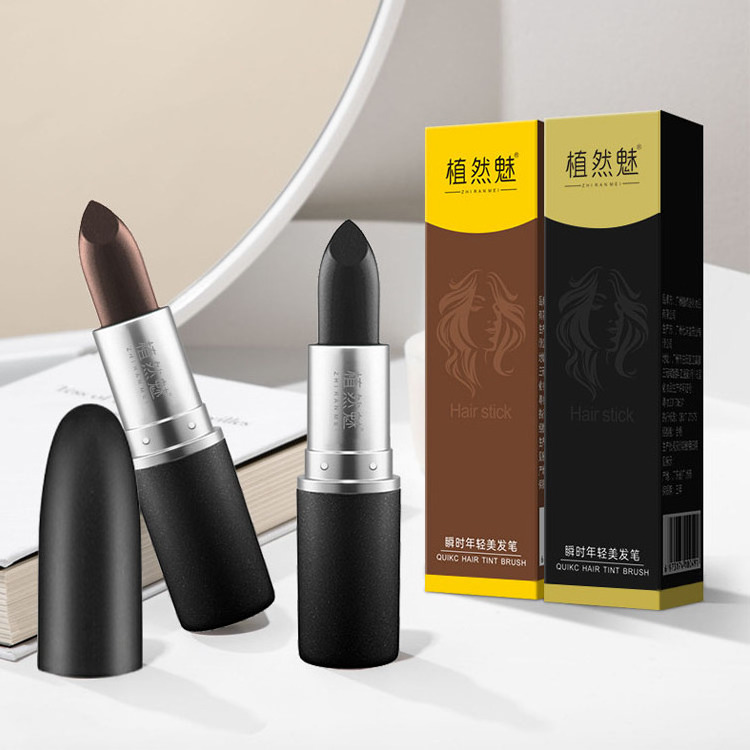 Custom Private Label Natural Long Lasting Root Touch Up Stick Waterproof High Pigment Hair Dye Stick