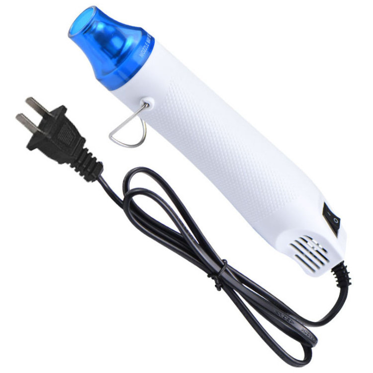 110V / 220V DIY Using Heat Gun Hot Air Electric Tool with Shrink Plastic Surface for Heating DIY Accessories EU / US Plug