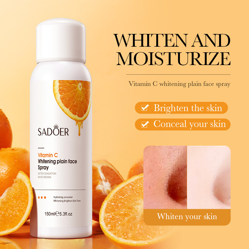 Hot sale moisturizing brightening yellowing shrinking pores improving dullness vitamin C whitening spray