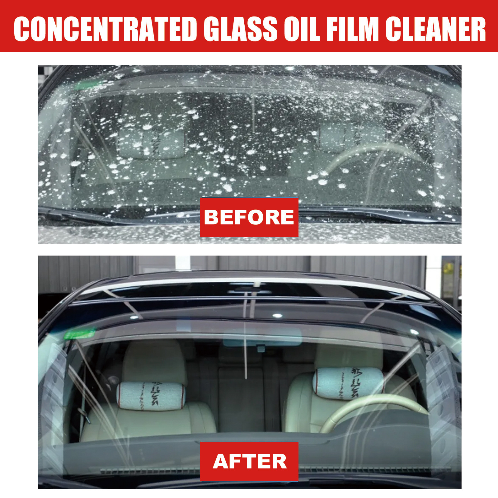 Wholesale Rayhong concentrated glass oil film cleaner degreasing rainproof car windshield defogging cleaner