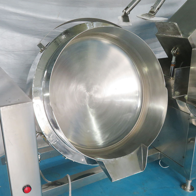 Customized gas heating multi-claws planetary jacketed kettle for nuts and Prefabricated dishes 500L vegetable fillings fryer