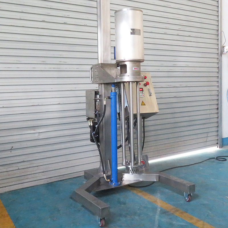 Wholesale stainless steel hydraulic lifting emulsifier for cosmetic cream making 2.2-7.5kw dispersing emulsifying machine