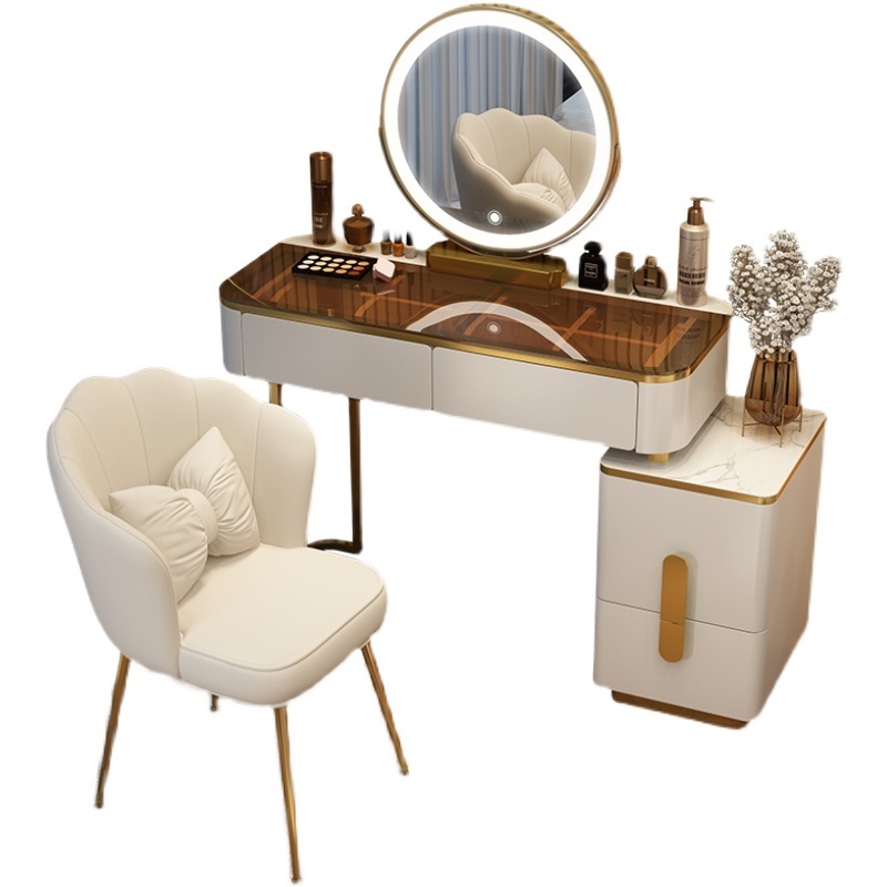 Hot products Modern Trendy Dressing Table Toy Dresser Set Toilet Tables Makeup White Vanity With Mirror And Chair