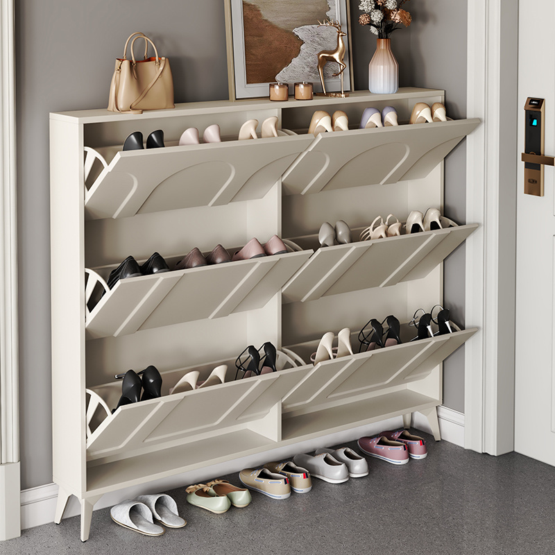 New design Melamine Shoe Cabinet High Quality Shoe Rack for Sale